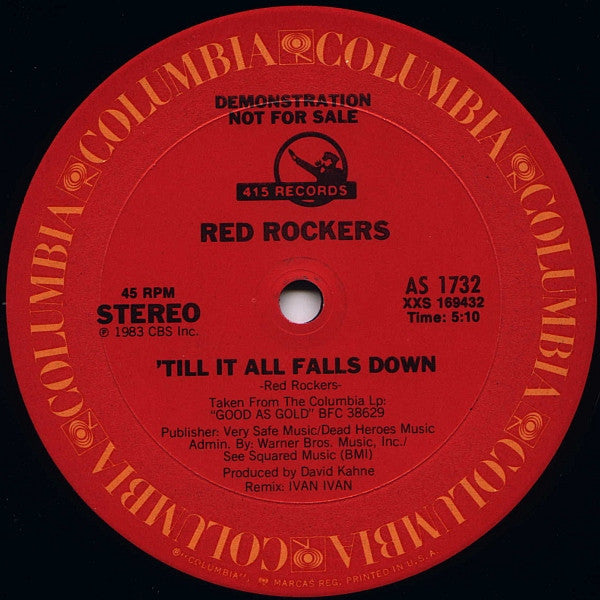 Red Rockers : 'Till It All Falls Down (12", Promo)