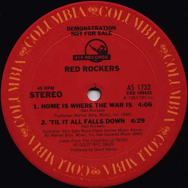 Red Rockers : 'Till It All Falls Down (12", Promo)