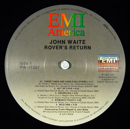 John Waite : Rover's Return (LP, Album)