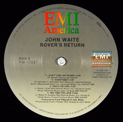 John Waite : Rover's Return (LP, Album)