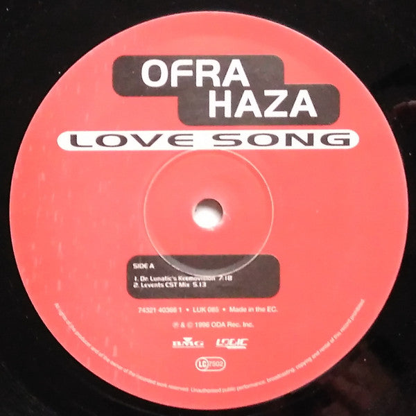 Ofra Haza : Love Song (12")