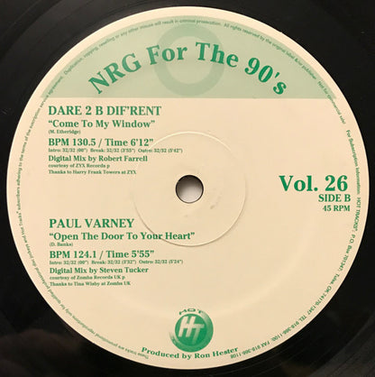 Various : NRG For The 90's Volume 26 (12", Promo, Gre)