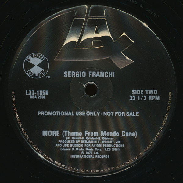 Sergio Franchi : Laugh You Silly Clown / More (Theme From Mondo Cane) (12", Promo)