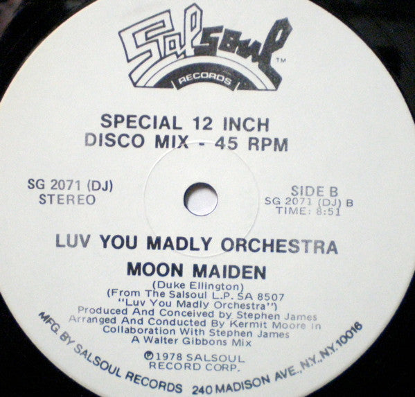 Luv You Madly Orchestra : Rocket Rock / Moon Maiden (12", Promo)