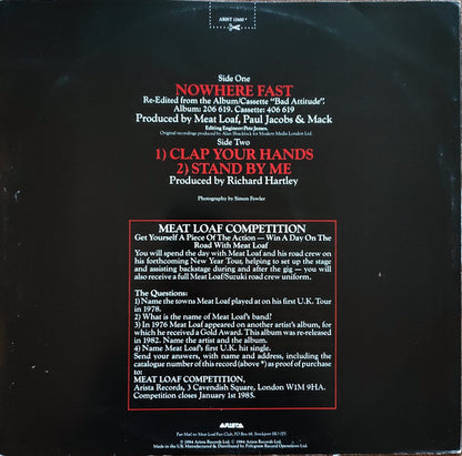 Meat Loaf : Nowhere Fast (12", Single)