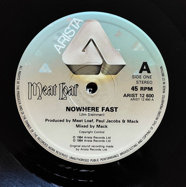 Meat Loaf : Nowhere Fast (12", Single)