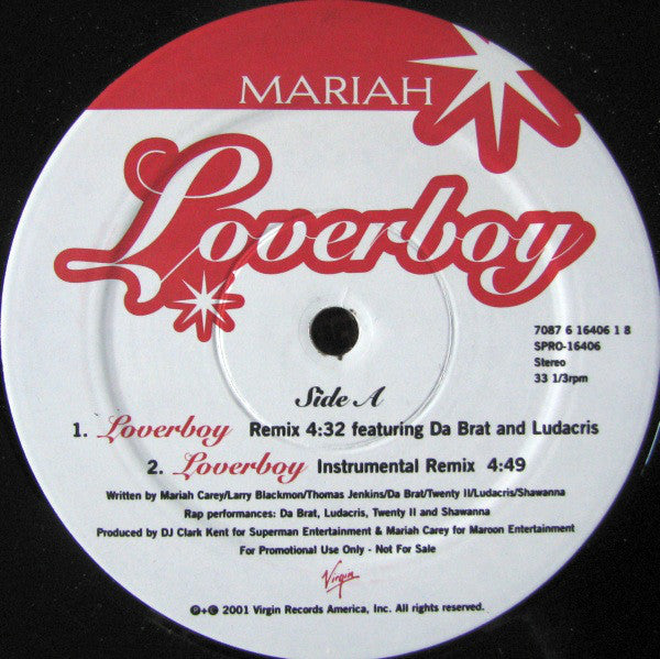 Mariah* : Loverboy (12", Promo)