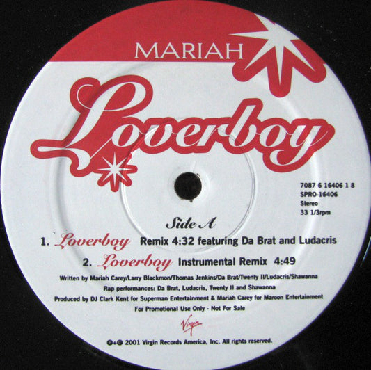 Mariah* : Loverboy (12", Promo)