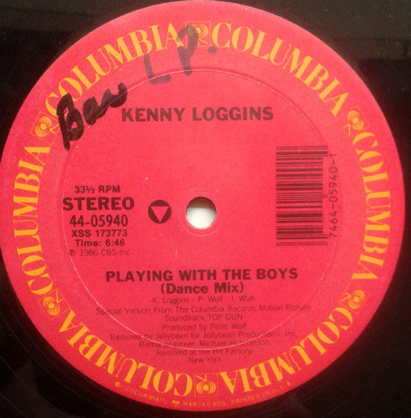 Kenny Loggins : Playing With The Boys (12")