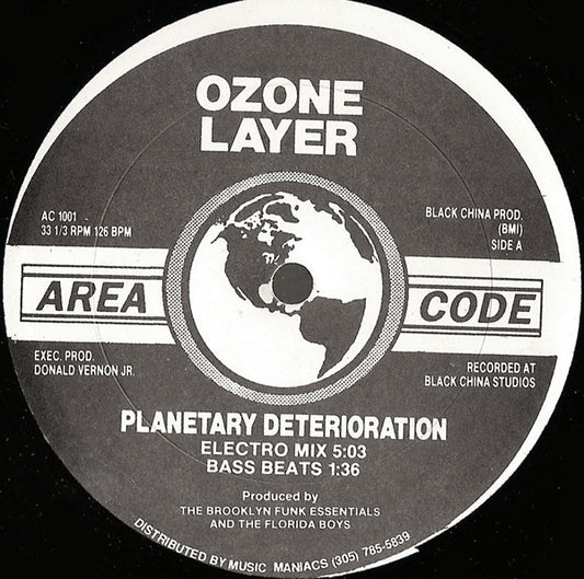 Ozone Layer : Planetary Deterioration (12")