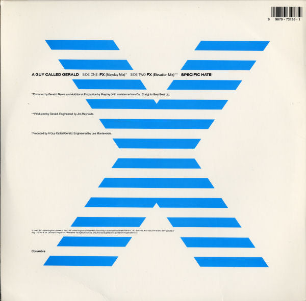 A Guy Called Gerald : FX (12")