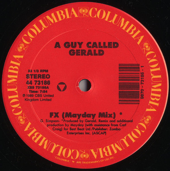 A Guy Called Gerald : FX (12")