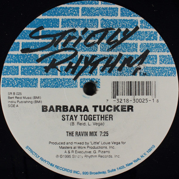 Barbara Tucker : Stay Together (12", Ltd)