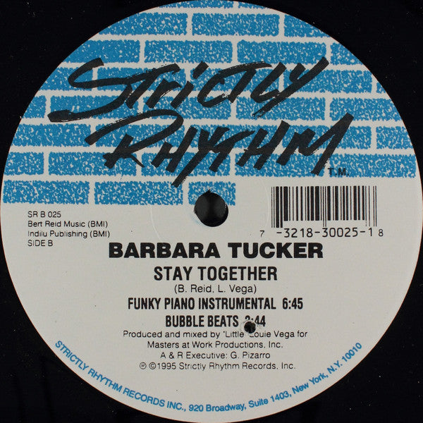 Barbara Tucker : Stay Together (12", Ltd)