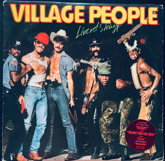 Village People : Live And Sleazy (2xLP, Album, Promo, 56)