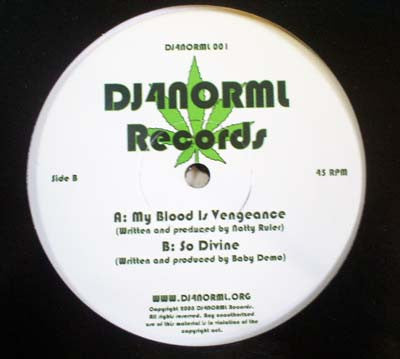 Natty Ruler / Baby Demo : My Blood Is Vengeance / So Divine (12")
