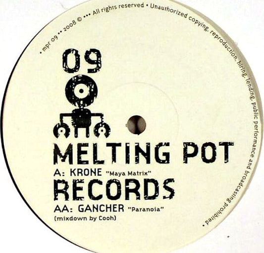 Krone / Gancher : Maya Matrix / Paranoia (12")
