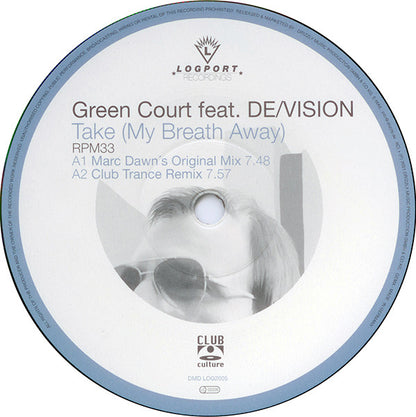 Green Court Feat. De/Vision : Take (My Breath Away) / Inside Your Gates (12")