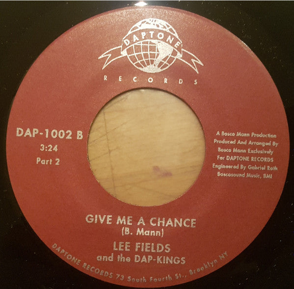 Lee Fields & The Dap-Kings : Give Me A Chance (7", Single, Red)