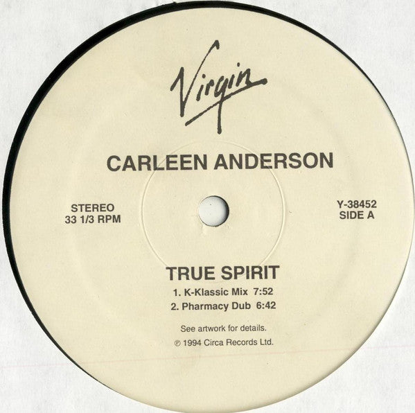 Carleen Anderson : True Spirit (12")
