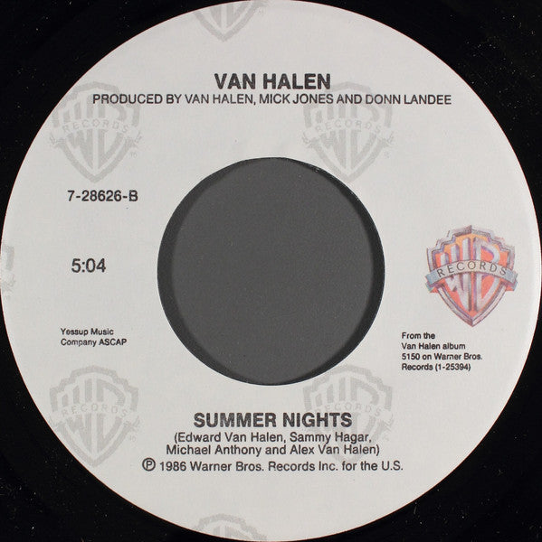 Van Halen : Love Walks In (7", Single, Spe)