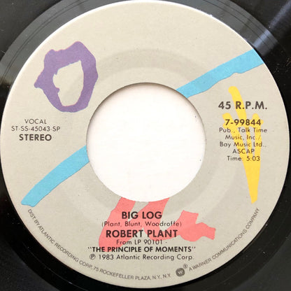 Robert Plant : Big Log (7", Single, Spe)