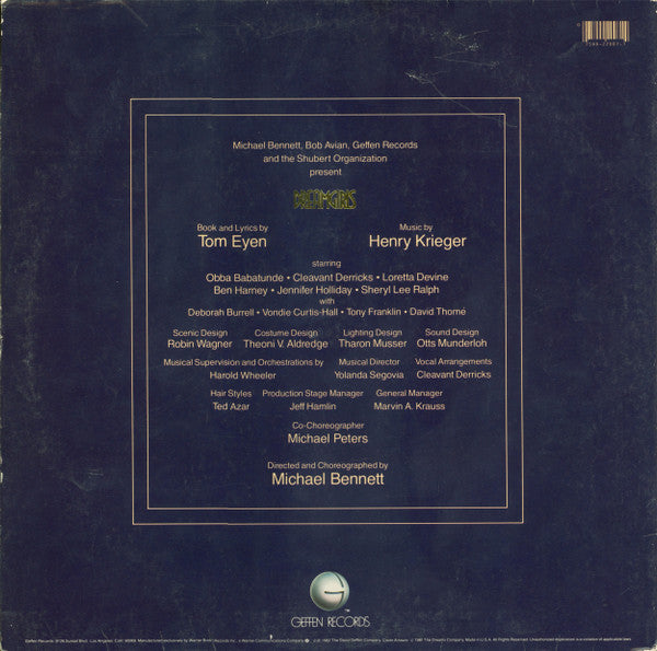 Dreamgirls Original Broadway Cast : Dreamgirls Original Broadway Cast Album (LP, Album, Win)