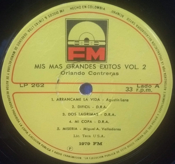 Orlando Contreras : 25 Aniversario Vol. 2 (LP, Comp)