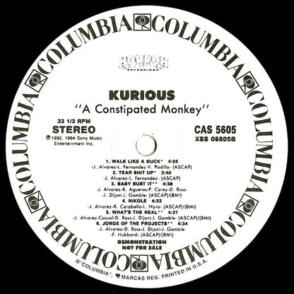 Kurious : A Constipated Monkey (LP, Album, Promo)