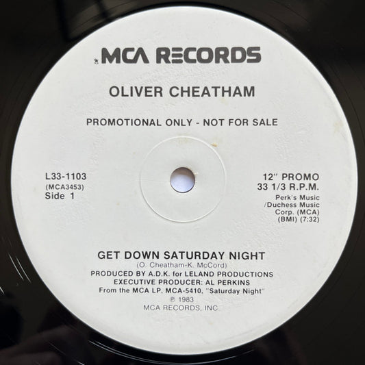 Oliver Cheatham : Get Down Saturday Night (12", Promo)