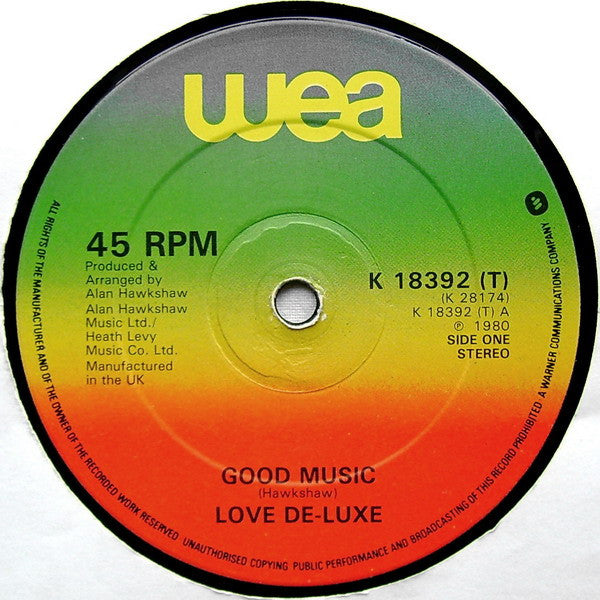 Love De-Luxe : Good Music (12")