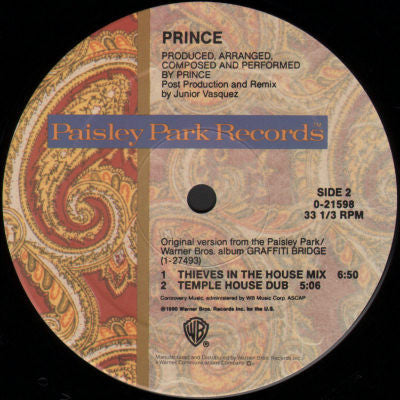 Prince : Thieves In The Temple (12" Remixes) (12", Maxi, Spe)