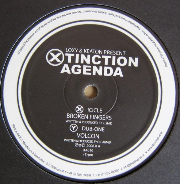 Icicle / Dub-One* : Broken Fingers / Volcon (12")
