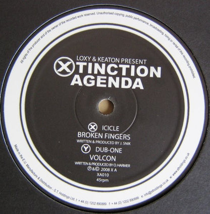 Icicle / Dub-One* : Broken Fingers / Volcon (12")