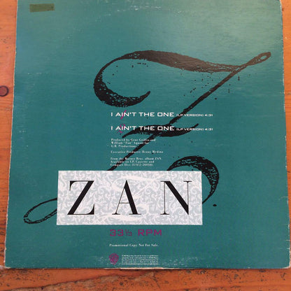 Zan : I Ain't The One (12", Promo)