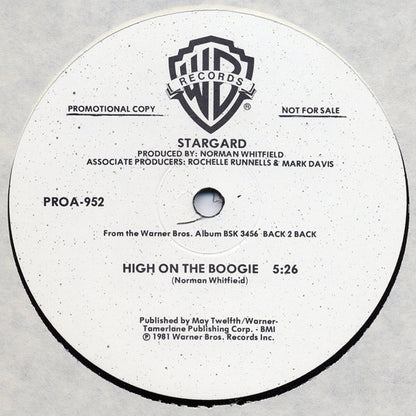 Stargard / O'Conner* : High On The Boogie / Come Alive (12", Promo)