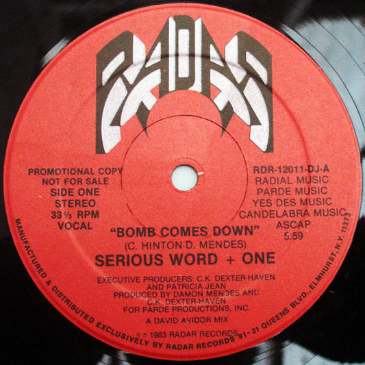 Status IV / Serious Word + One : Lovin' You / Bomb Comes Down (12", Promo)