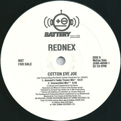 Rednex : Cotton Eye Joe (12", Single, Promo)