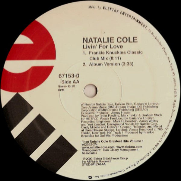 Natalie Cole : Livin' For Love (2x12")