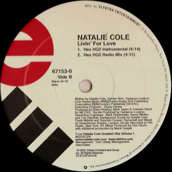 Natalie Cole : Livin' For Love (2x12")