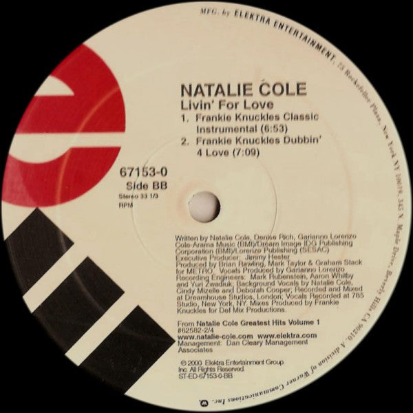 Natalie Cole : Livin' For Love (2x12")