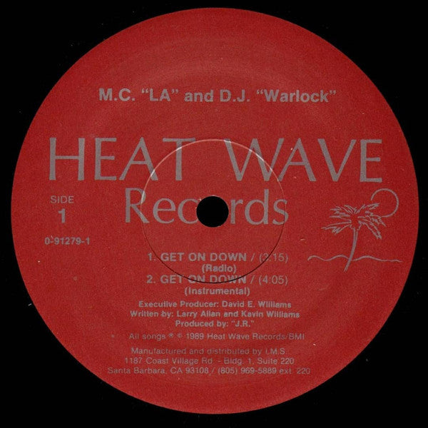 M.C. LA And D.J. Warlock : Get On Down (12")