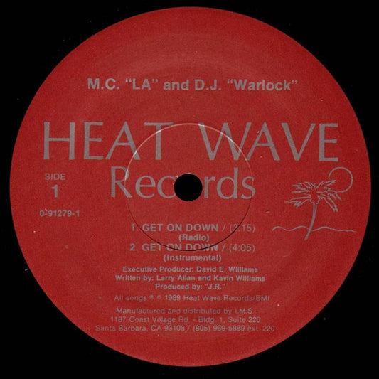 M.C. LA And D.J. Warlock : Get On Down (12")