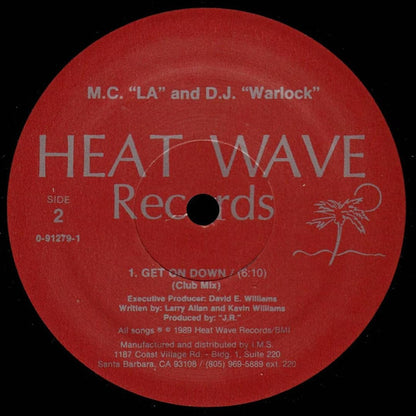 M.C. LA And D.J. Warlock : Get On Down (12")