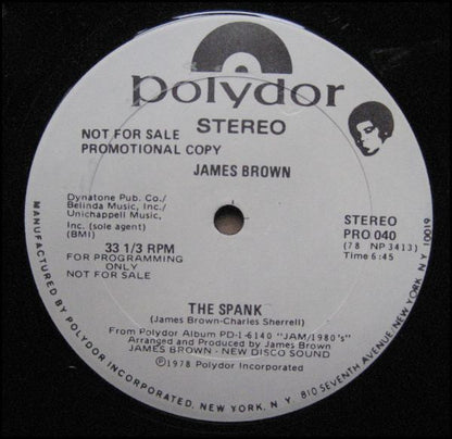 James Brown : Eyesight / The Spank (12", Promo)
