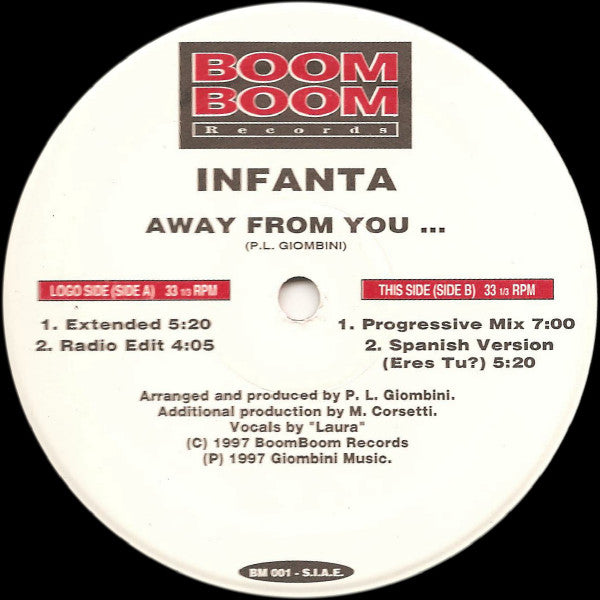 Infanta : Away From You ... (12")