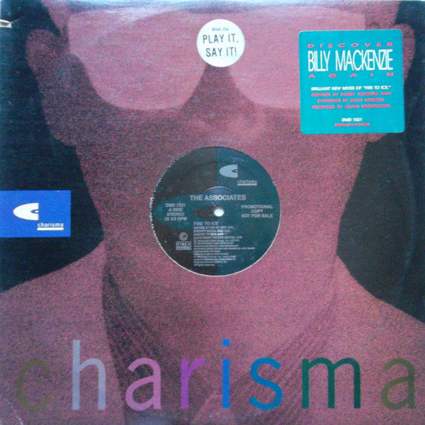 The Associates : Fire To Ice (12", Promo)
