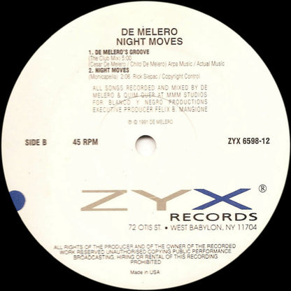 De Melero : Night Moves (12")