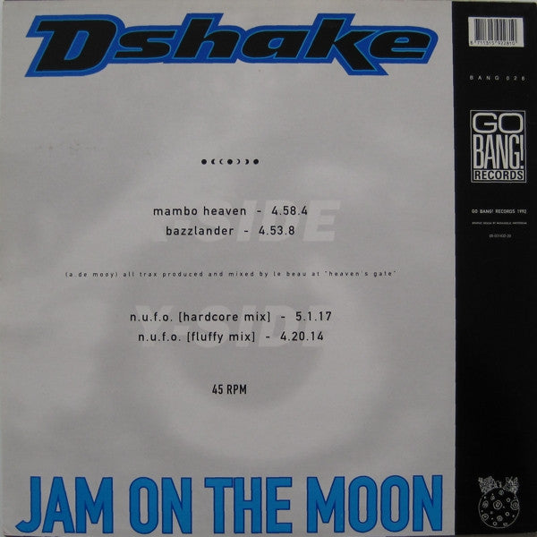 D-Shake : Jam On The Moon (12")