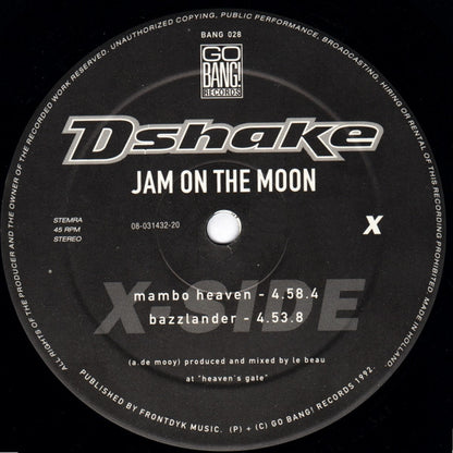 D-Shake : Jam On The Moon (12")